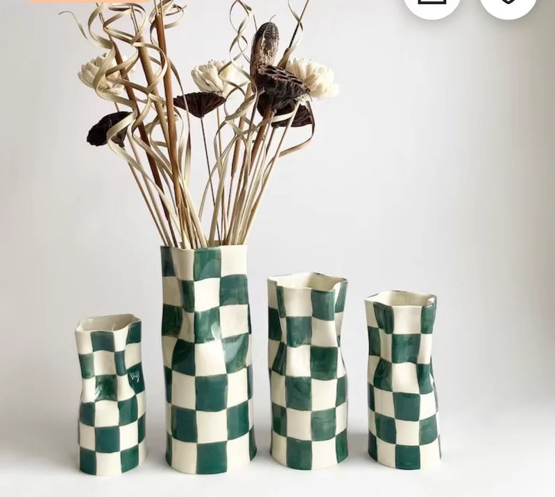 Green vase